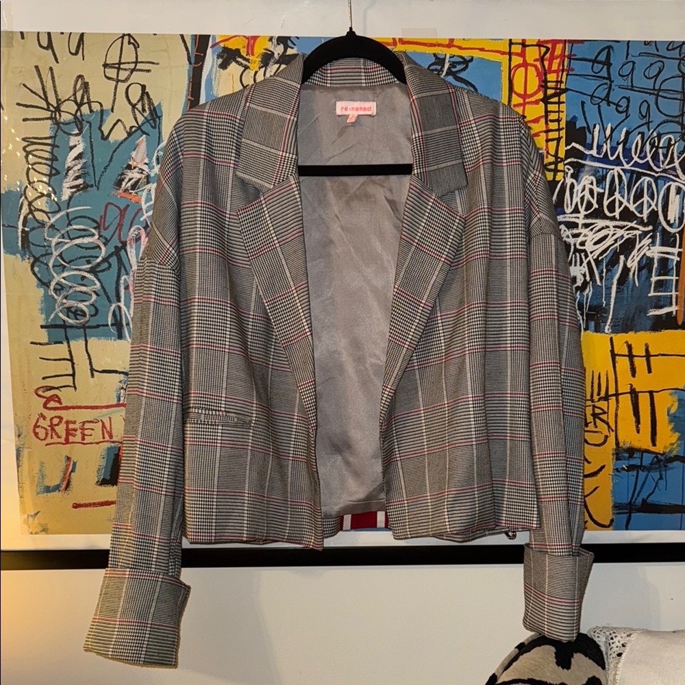 Plaid Blazer for Women